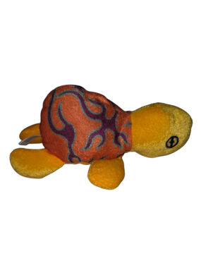 Toy Works Baby Stuffed Animal Turtle One Size Yellow Orange New